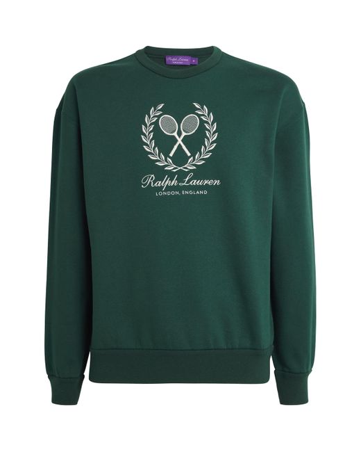 Ralph Lauren Green X Wimbledon Crest Sweatshirt for men