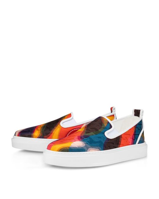 Christian Louboutin Multicolor Adolon Boat Slip-on Sneakers for men