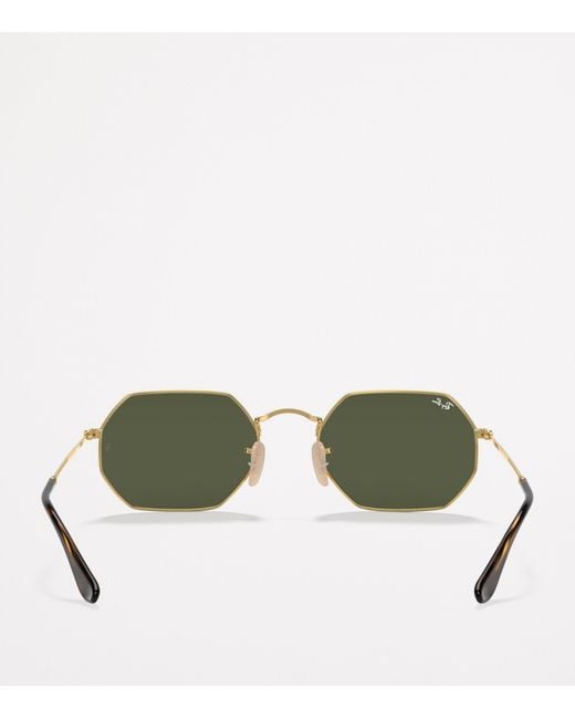 Ray-Ban Green Rb3556N Octagonal Classic Sunglasses
