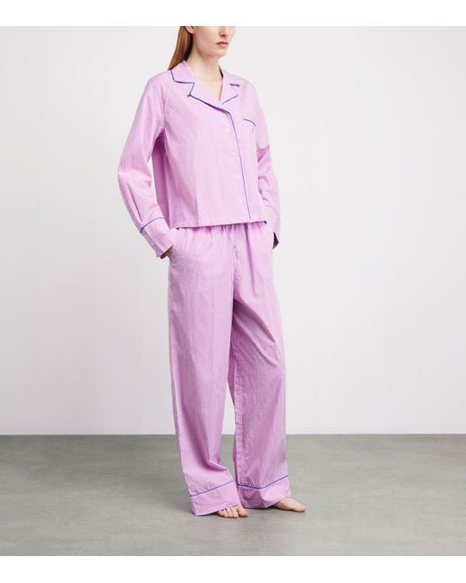 Polo Ralph Lauren Pink Cotton Stripe Pyjama Set