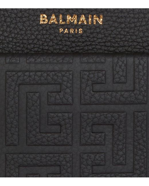 Balmain Black Leather 1945 Soft Cross-body Bag