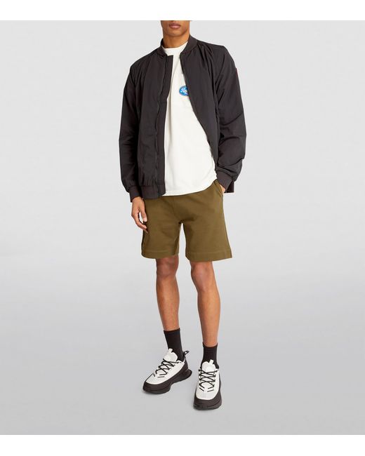 Canada Goose Green Cotton Huron Sweatshorts for men
