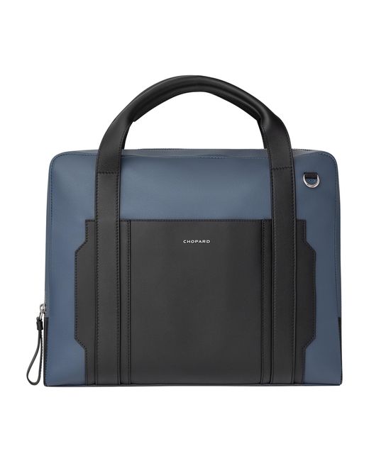 Chopard Blue Leather Heritage Briefcase for men