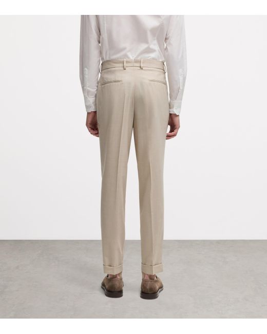 Boss Natural Virgin Wool-Silk 2-Piece Suit for men