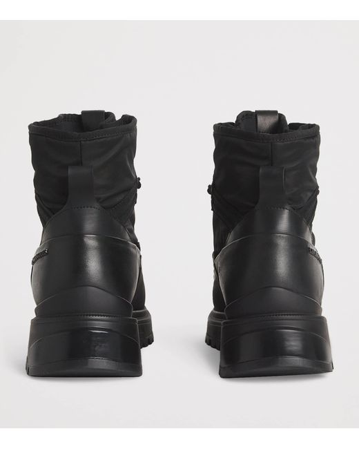 Canada Goose Black Leather Waterproof Keystone Boots for men