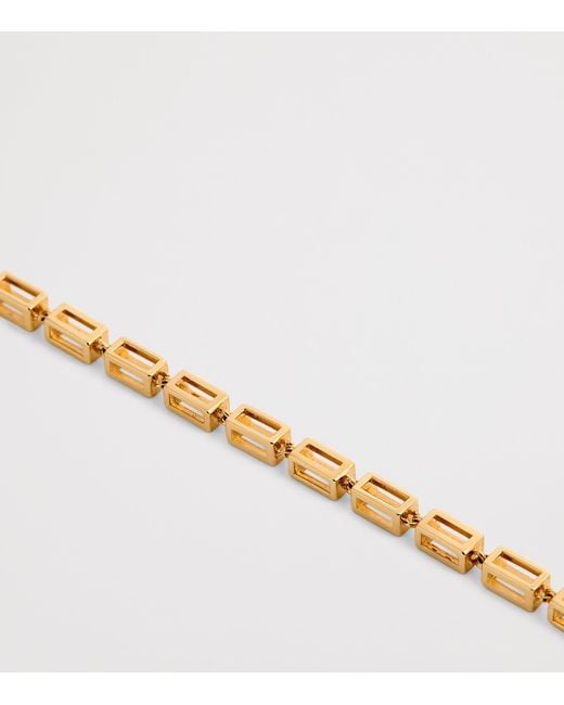 Suzanne Kalan Metallic Large Empty Link Block Chain Bracelet