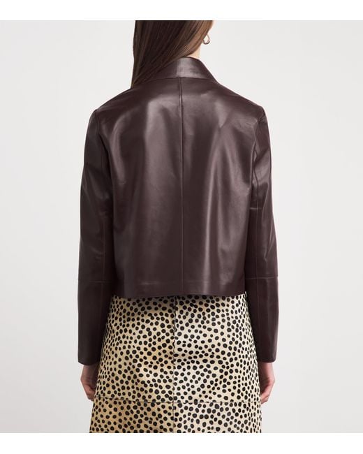 Arma Brown Kaylee Leather Jacket