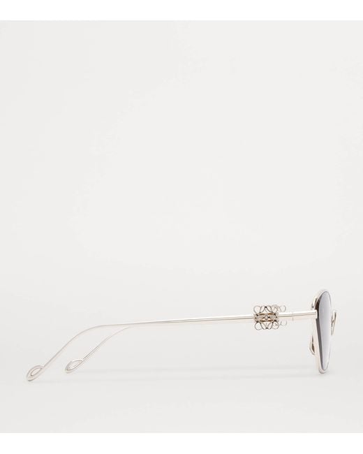 Loewe Purple Anagram Hexagonal Sunglasses
