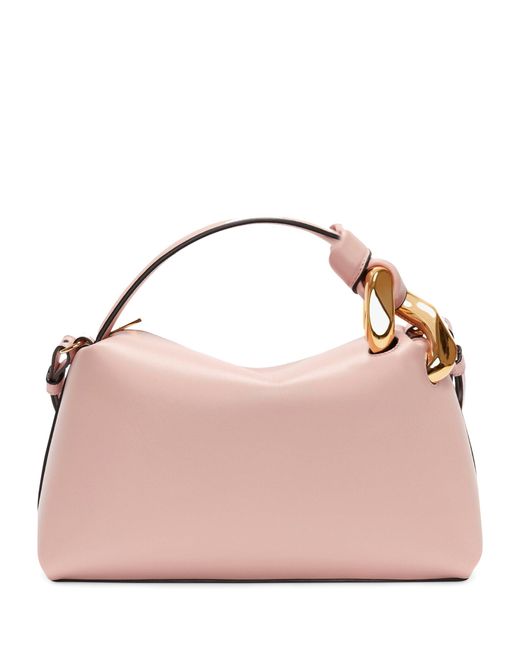 J.W. Anderson Pink Leather Corner Top-handle Bag