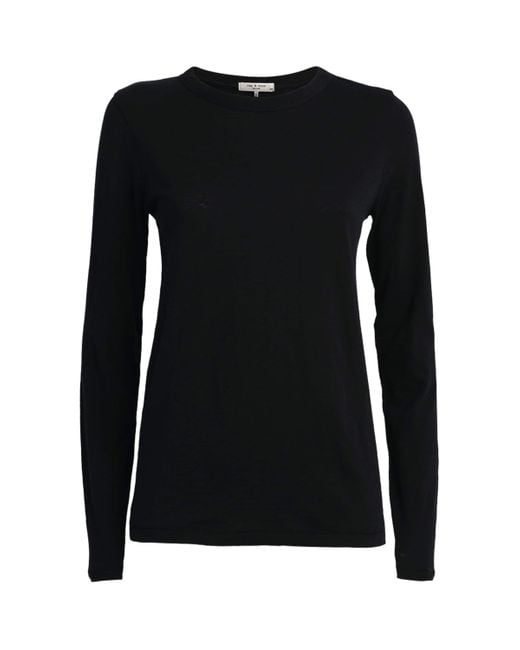 Rag & Bone Black Cotton T-shirt