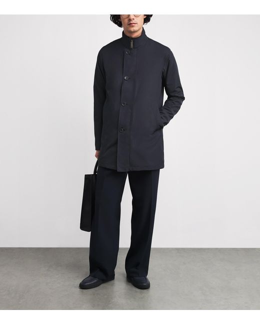 Herno Blue Waterproof Parka for men