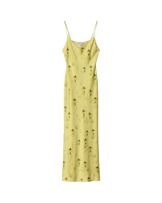 AllSaints Metallic Floral Print Bryony Maxi Dress