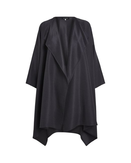 Eskandar Black Silk Plissé Jacket