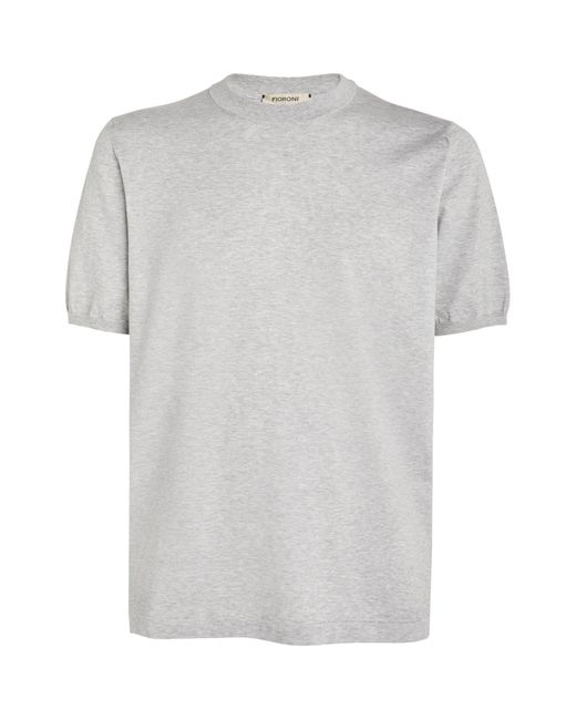 FIORONI CASHMERE White Cotton T-shirt for men