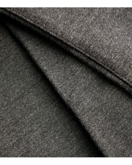 7 For All Mankind Gray Double-Knit Travel Chinos for men