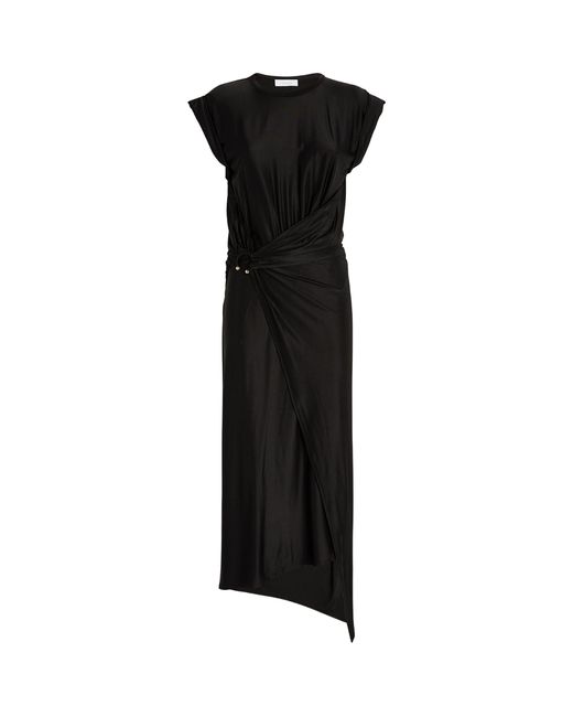 Rabanne Black Piercing-detail Midi Dress