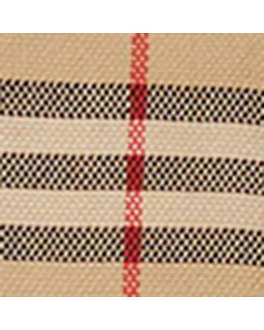 Burberry Natural Wool Check Pleated Mini Kilt