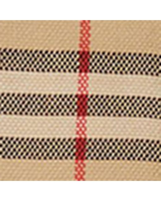 Burberry Natural Wool Check Pleated Mini Kilt