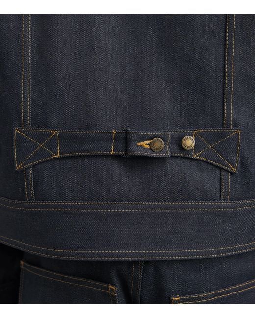 Thom Browne Blue Selvedge Denim Jacket for men