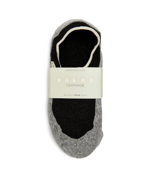 Falke Black Wool-Blend Cosyshoe Slipper Socks