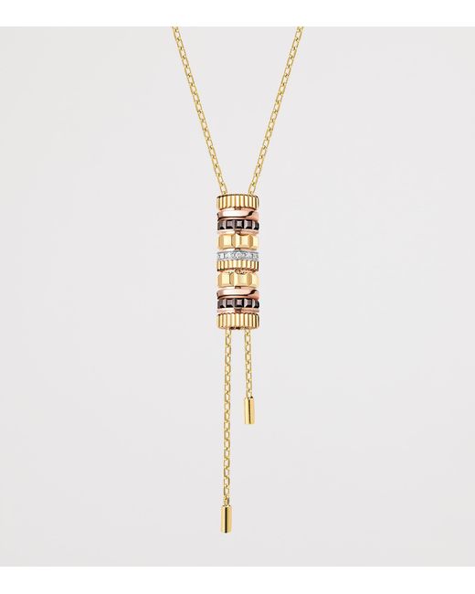 Boucheron White And Diamond Quatre Classique Tie Necklace
