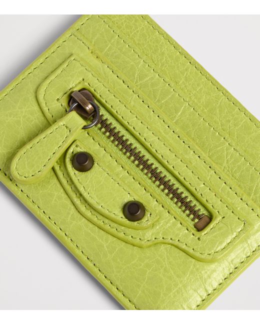 Balenciaga Green Le City Card Holder