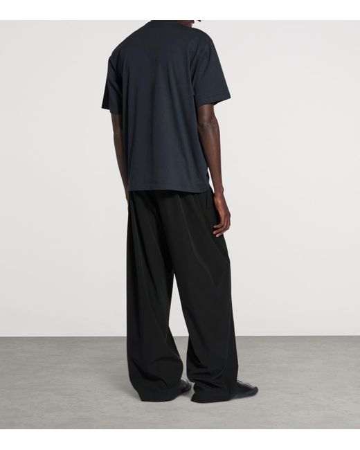Balenciaga Blue Regular Fit Trousers for men