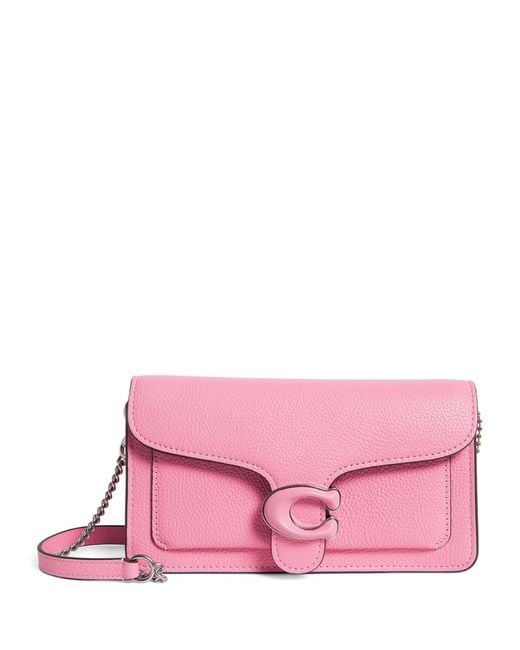 COACH Pink Leather Tabby Clutch Bag
