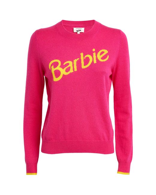 Chinti & Parker Pink Wool-cashmere Barbie Sweater