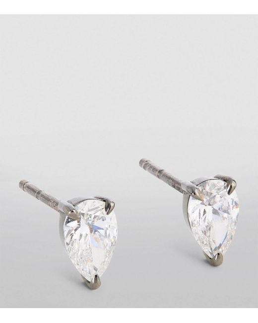 Eva Fehren White Gold And Diamond Boa Stud Earrings