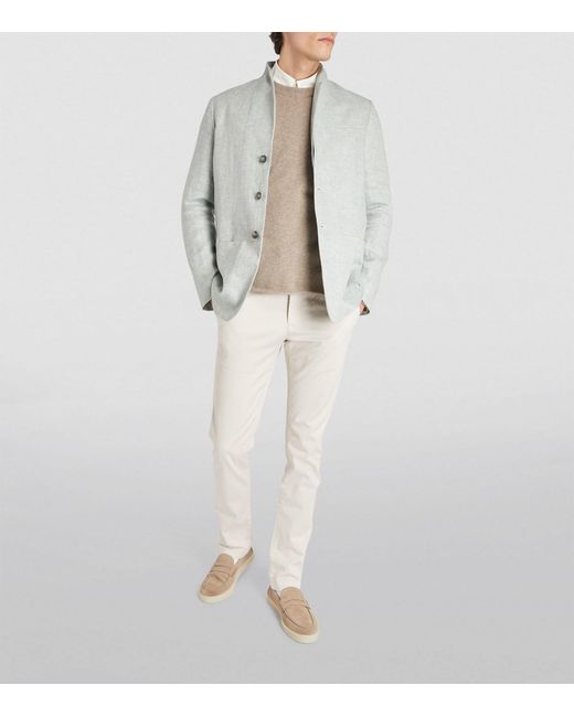 Sease Gray Linen Ellen 2.0 Blazer for men