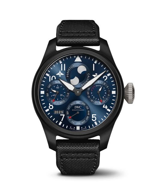 Iwc Black Ceramic Big Pilot's Perpetual Calendar Rodeo Drive Watch for men