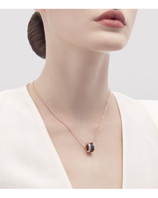 BVLGARI Metallic And Diamond B.Zero1 Necklace