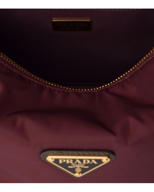 Prada Purple Small Re-Nylon & Leather Explore Bag
