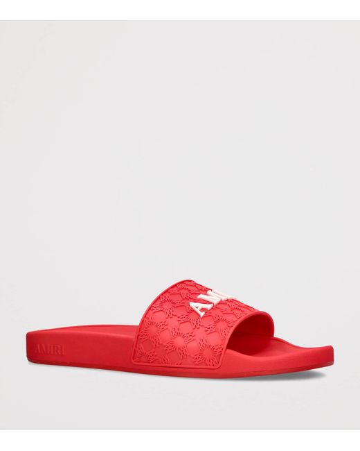 Amiri Red Ma Quad Pool Slides