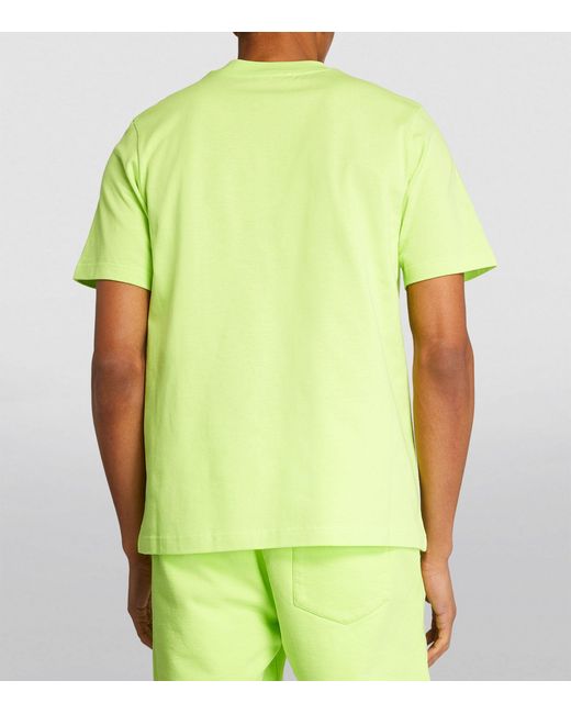 Casablancabrand Green Cotton Tennis Club Print T-shirt for men