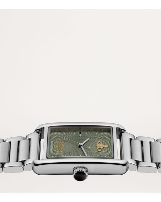 Vivienne Westwood Gray Stainless Steel Shacklewell Watch 28mm for men