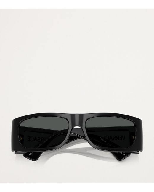 Versace Black Ve4482 Blk Shn Gry for men