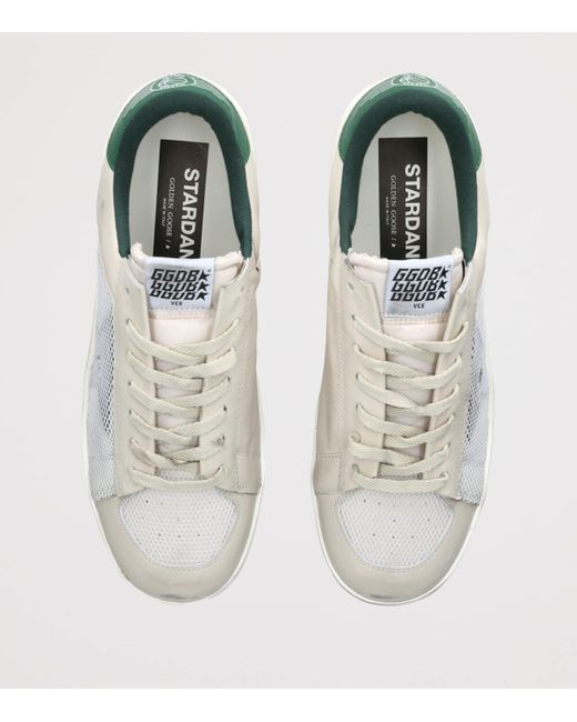 Golden Goose Deluxe Brand White Suede Stardan Sneakers for men