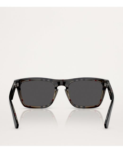 Burberry Black Acetate Square Sunglasses for men