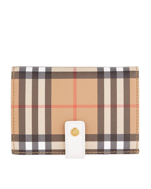burberry house check wallet
