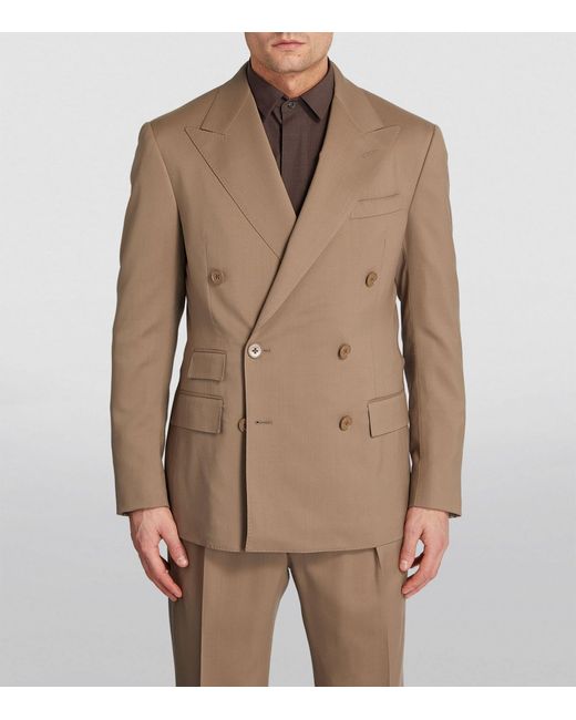 Ralph Lauren Purple Label Natural Wool Gabardine Kent 2-piece Suit for men