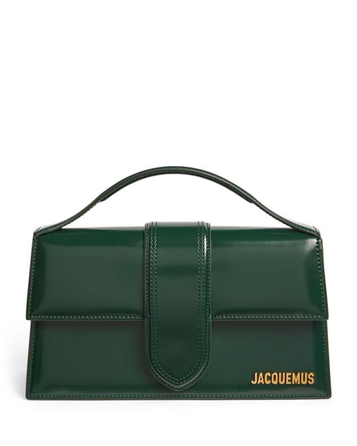 Jacquemus Green Leather Le Grand Bambino Shoulder Bag