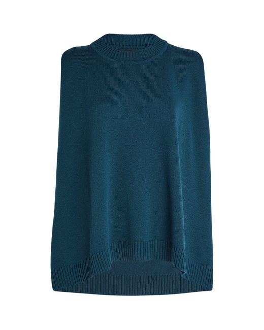 Eskandar Cashmere Sweater Vest in Blue | Lyst