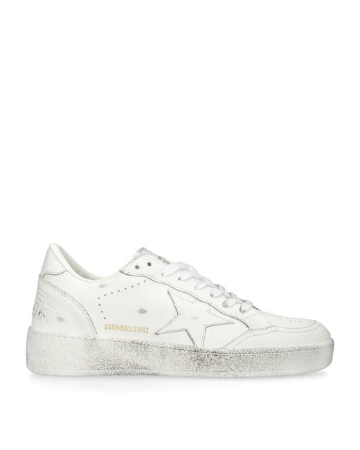 Golden Goose Deluxe Brand White Leather Ball Star 2 Sneakers for men