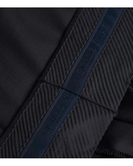 Giorgio Armani Black Virgin Wool Tailored Trousers for men