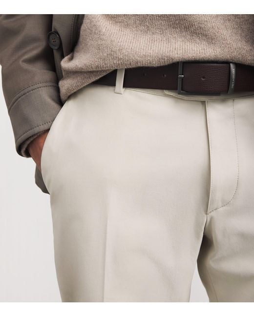 Brioni Natural Wool Tailored Trousers for men
