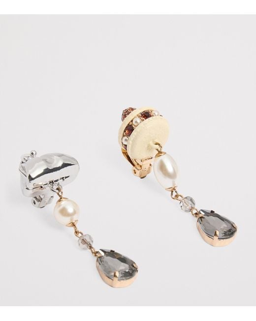 Weekend by Maxmara Metallic Charm Drop Earrings