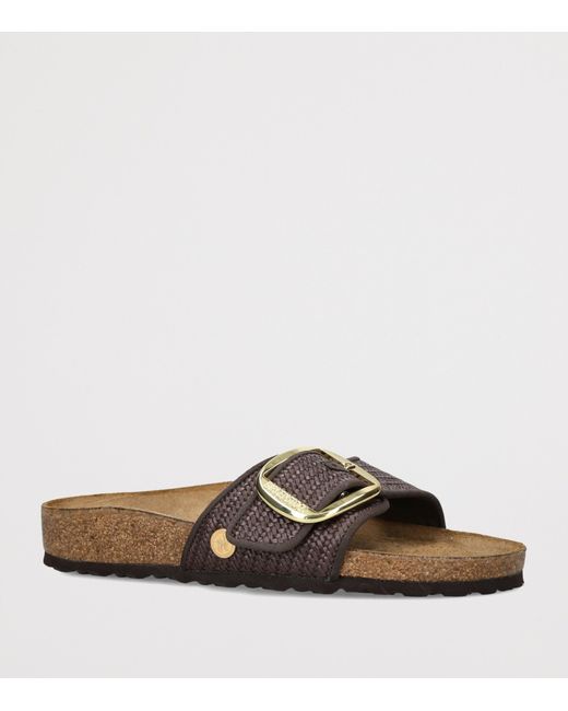 Birkenstock Brown Woven Madrid Big Buckle Sandals