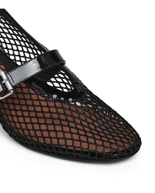 Alaïa Black Mesh Babies Pumps 55